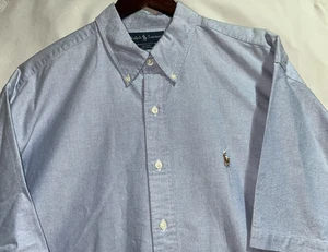 Ralph Lauren Blake XL Blau Kurzarm Herren Hemd - Bild 1 von 12