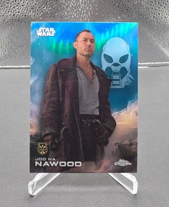 2025 Topps Chrome Star Wars Jod Na Nawood Blue Refractor 047/150 Card #65 - Picture 1 of 2