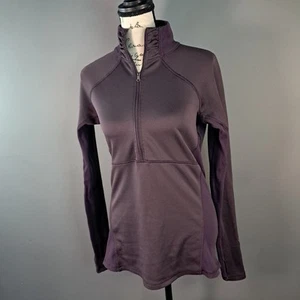 Calia by Carrie Underwood Pullover lila 1/2 Reißverschluss gerafft Stehkragen Gr. Medium - Bild 1 von 8