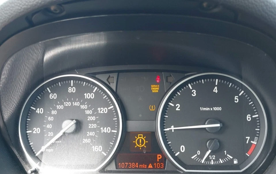 Cuadro medidor velocímetro 128i 2008-2013 equipo original 107 k millas BMW Foto 1 de 4