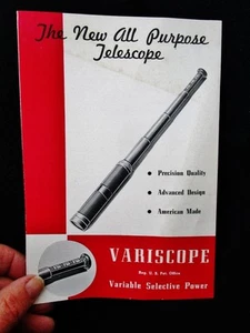 c.1940 Vintage Telescope Flyer VARISCOPE - Sold by L. Oppleman Inc., NY - Picture 1 of 4