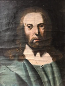 Testa di Cristo / olio su tela / piccolo dipinto ad olio barocco / 18. Secolo - Foto 1 di 14