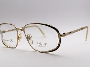 Authentische Vintage Desil LADY 14kt R.G seltene Halbrandbrille für Damen 80er