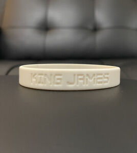 Original Nike LeBron King James Rubber Band Bracelet 2005 (White)