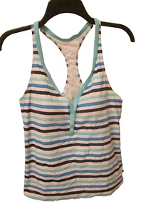 Nautica Tankini Sz 16 Women Bathing Suit Top Swimsuit Padded Lined Racerback - Picture 1 of 8