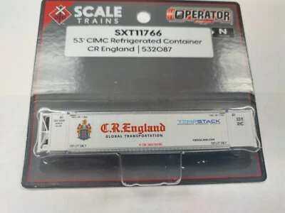 ScaleTrains N 53' CIMC Reefer Container CR England SXT11766, NEW! - Image 1 of 3