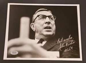 Foto 8x10 firmada por John Wood-UCLA BRUINS-10 x CAMPEÓN DE LA NCAA-PSA autenticada - Imagen 1 de 3