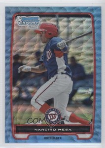 2012 Bowman Chrome Prospects Blue Wave Refractor Narciso Mesa #BCP179