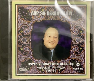 Aap Sa Dekha Nahin Vol 80 By Ustad Nusrat Fateh Ali Khan - Qawwali CD - Imagen 1 de 2