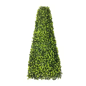 25,6 Zoll Künstlicher Topiary Baum Faux Buchsbaum Turm Haus Garten In/Outdoor Dekor - Bild 1 von 6