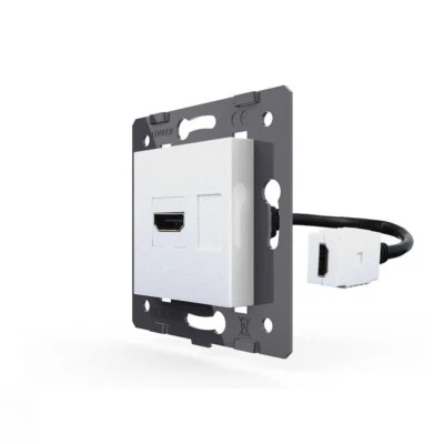 HDMI Kupplung mit flexiblen Kabel Unterputzmontage einbau verlängerung Adapter - Bild 1 von 4