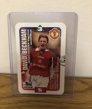 MANCHESTER UNITED DAVID BECKHAM SUBBUTEO SQUADS  P/LEAGUE 1996 PRO EDITION CARD