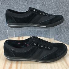 Keds Shoes Womens 9.5 Athletic Low Top Lace Up Flat Tennis Sneaker Black Suede 