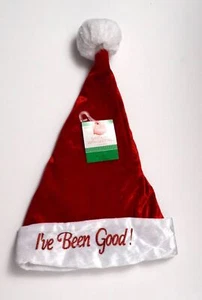 "WEIHNACHTSWEIHNACHTSMANNHUT MIT ""I'VE BEEN GOOD!" GRÖSSE MEDIUM NEU - Bild 1 von 1