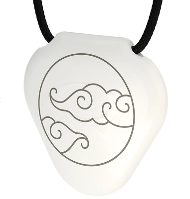 Q-Link Acrylic SRT3 Pendant White Wind Energy Device EMF Frequency Necklace NEW - Image 1 of 3