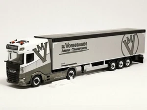 HERPA 1:87 H0 PLASTICA CAMION DAF XG+ CON SEMIRIMORCHIO VORNHAGEN ART 953191 - Foto 1 di 2