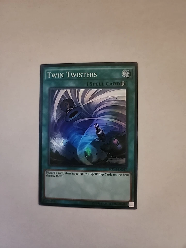 *** TWIN TWISTERS *** BOSH-EN067 MINT/NM SUPER RARE YUGIOH! - Image 1 of 1