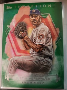 2019 Topps INCEPTION  GREEN #29  JUSTIN VERLANDER