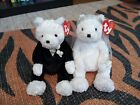 Ty Beanie Babies BRIDE and GROOM Wedding Teddy Bears 7"…NEW