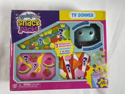 My Squishy Little Snack Packs TV Dinner 3 Interactive Collectibles 10 Surprises - Image 1 of 4