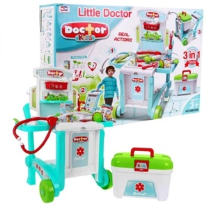 Kinder Arztkoffer Doktorkoffer Doktor ARZT Arztwagen arzttrolley Arztpraxis - Bild 1 von 9