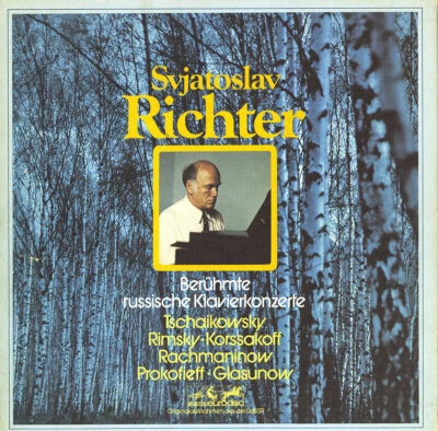3LP Box RICHTER Piano Concetos By TCHAIKOVSKY RACHMANINOV PROKOFIEV GLAZUNOV etc - Image 1 of 3