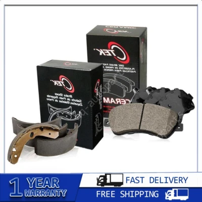 Centric Front + Rear Ceramic Brake Pads & Brake shoes 2SET For Chevrolet Prizm - Image 1 of 4