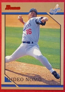 1996 Bowman Hideo Nomo #5 (Dodgers) NM+ - Picture 1 of 2