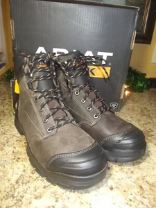 Ariat H20 Steel Toe Treadfast Waterproof 6" Work Boots 10034673 Mens Size 10 New - Picture 1 of 6