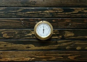 Antique Stormy Rain Change Fair Original Barigo Ship Aneroid Barometer - Germany - Picture 1 of 10