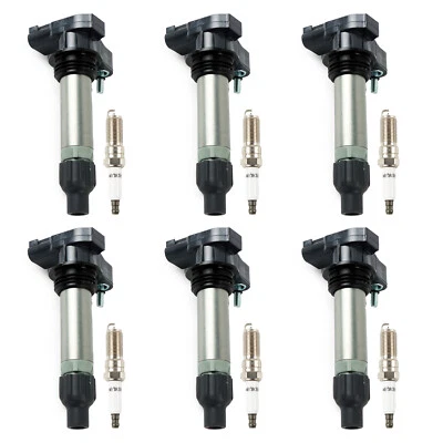 6X Ignition Coil & 6X Iridium Spark Plug OEM For Cadillac GMC Chevy Buick UF569 - Image 1 of 4