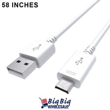 For SAMSUNG GALAXY S3 S4 S6 NOTE Charging Cable White 4.8FT Micro USB Sync Cord