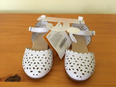NWT Gymboree Dressed Up Eyelet Flats Shoes Toddler Girl Wedding Easter Outlet - Image 1 of 3