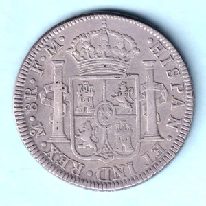Mexico.  1795-FM 8 Reales..  VF/gVF - Picture 1 of 2