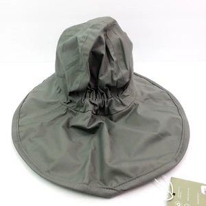 Fairechild Girls One Size Green 100%Cotton Waterproof Breathable Bucket Rain Hat - Picture 1 of 8