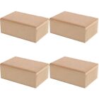 4 Pack Storage Box Jewlery Boxes Organizer Stash Small Wooden