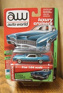 Auto World 2018 Luxury Cruisers 1967 Cadillac Eldorado R3 - VA Capri Aqua Poly - Imagen 1 de 3