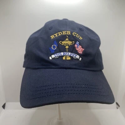 Ryder Cup The Belfry Logo Embroidered Slazenger Baseball Cap Black Strapback VG - Image 1 of 4