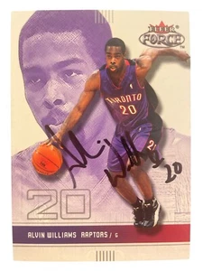 2001-02 Fleer Force Alvin Williams Auto #137 Raptors *Read Description* - Picture 1 of 2