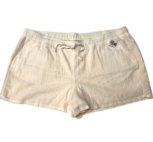 a.n.a. Elastic Waist Loose Comfy Summer Drawstring Pull on Short XXL White - Picture 1 of 15