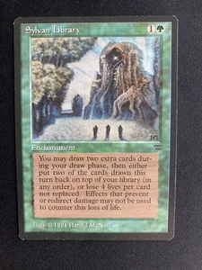 *** LEGENDS Sylvan Library *** NM-Mint+ - DUTY PAID - Vintage Magic MtG - Picture 1 of 2