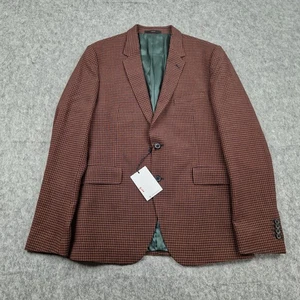 Blazer Paul Smith Para Hombre Talla 40R Marrón Calce Kensigton Cuadros Guinga Chaqueta de Lana - Imagen 1 de 13