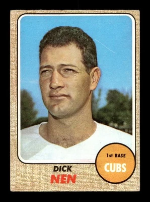 1968 Topps #591 Dick Nen Cubs VG-EX *e5 - Image 1 of 2