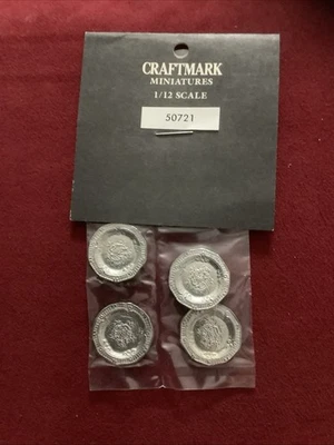 Casa de muñecas vintage Craftmark miniaturas cuatro platos 50721 escala 1/12 NOS Z6 Foto 1 de 2