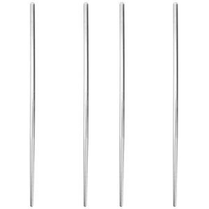 Paquete de 2 palillos de titanio para niños portátiles utensilios de cocina reutilizables alimentos - Imagen 1 de 12