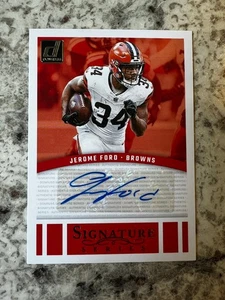 2024 Panini Donruss Football Signature Series Jerome Ford #SSE-JFO Browns - Bild 1 von 2