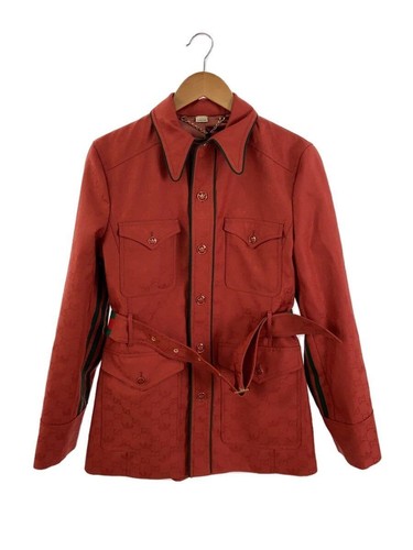 GUCCI Altre xadidas Giacca Collaborazione 44 Poliestere Rosso Motivo Totale