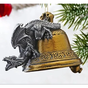 Humdinger the Bell Ringer Gothic Dragon Holiday Ornament - Picture 1 of 6