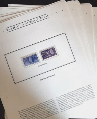(W-006)Westminster The History of World War II Stamp Collection in 16 sheetsMNH - Image 1 of 4