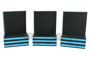 ﻿(12) Anti Vibration Pad 6x6 7/8" Isolation Dampener Blue Heavy Duty Audio HVAC - Picture 1 of 6